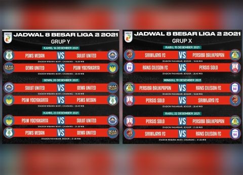 PT LIB Rilis Jadwal 8 Besar Liga 2, Berikut Selengkapnya...
