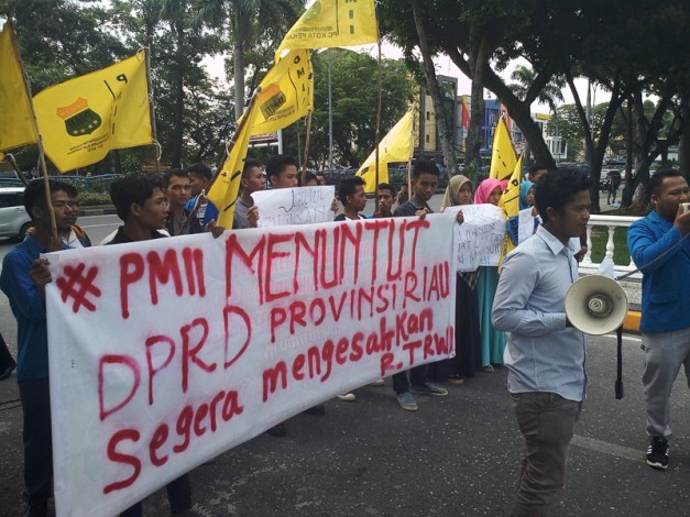 RTRW Tak Kunjung Tuntas, PMII Datangi DPRD Riau