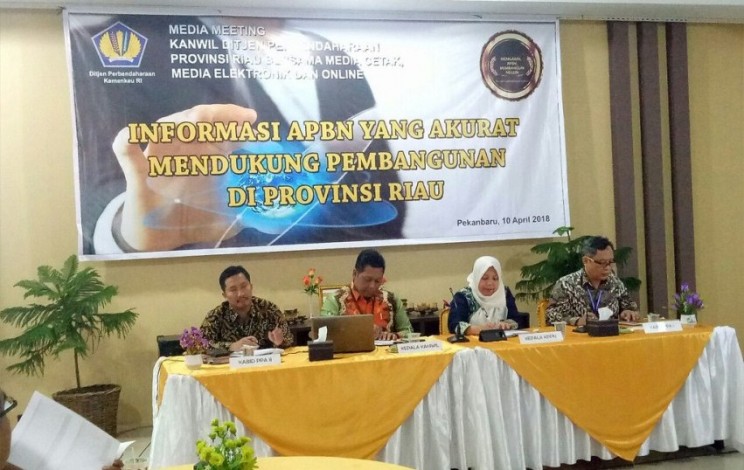 Triwulan I, Realisasi APBN 2018 di Riau Masih 12,4 Persen