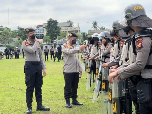 Apel Kesiapan Pengamanan Demo 11 April, Polda Riau Siagakan 1.161 Personel