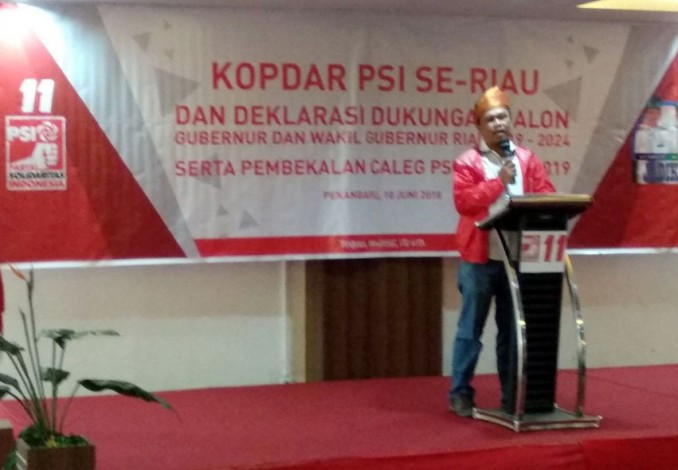 PSI Riau Deklarasi Dukung Paslon Firdaus-Rusli