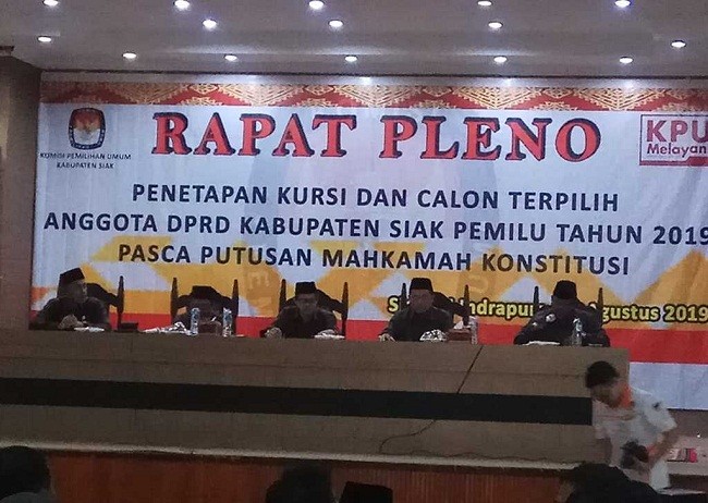Berikut Nama-nama Calon Anggota DPRD Siak Terpilih