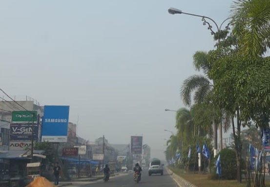 Tiga Daerah di Riau Diselimuti Kabut Asap, Jarak Pandang Menurun