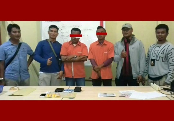 Dua Pemilik 10 Paket Sabu-sabu Ditangkap Polsek Kampar
