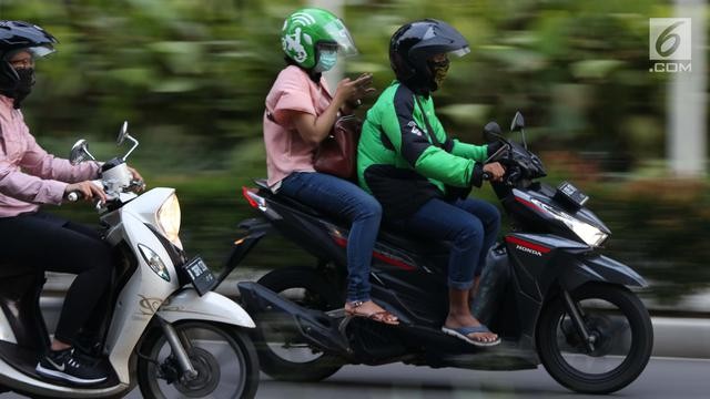 Gara-gara Asap, Pendapatan Ojek Online di Pekanbaru Turun Drastis