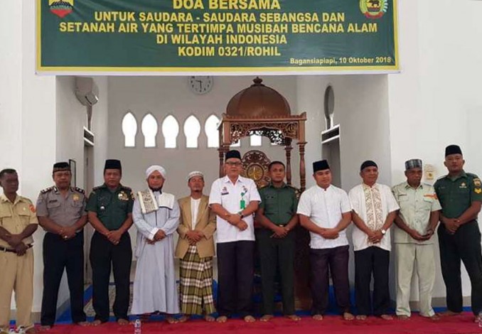 Kodim 0321 Rohil Gelar Doa Bersama Untuk Para Korban Bencana se-Indonesia