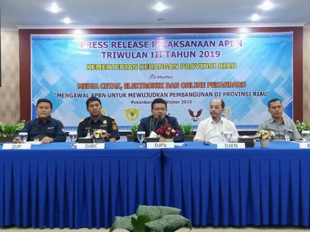 Hingga September, Realisasi APBN di Riau Capai Rp23,86 Triliun