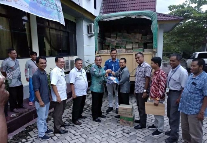 PT RAPP Serahkan Bantuan untuk Korban Banjir ke Pemkab Kuansing