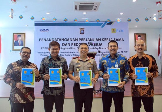 PLN dan Polda Riau Teken Kerja Sama Pengamanan Instalasi dan Aset