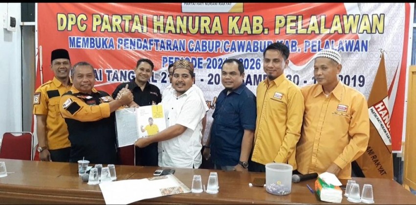 Hanura Jadi Partai Kelima Pendaftaran Nasarudin untuk Pilkada Pelalawan 2020