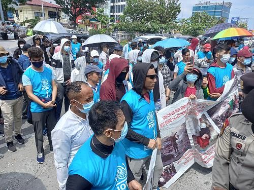 Serbu Kanwil Kemenkumham Riau, Ratusan Imigran di Pekanbaru kembali Minta Pindah Negara