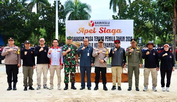 Polisi Komitmen Jaga Keamanaan Pelaksanaan dan Pendistribusian Logistik Pemilu 2024 di Pekanbaru