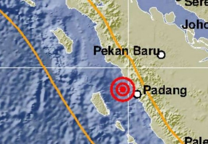 Dua Gempa Tektonik Guncang Sumatera Barat dalam Semalam