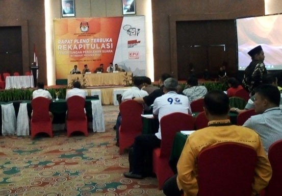 KPU Riau Belum Bisa Merekapitulasi Suara Dari Bengkalis