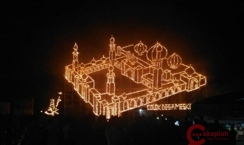 Festival Lampu Colok Sambut 27 Ramadan di Bengkalis