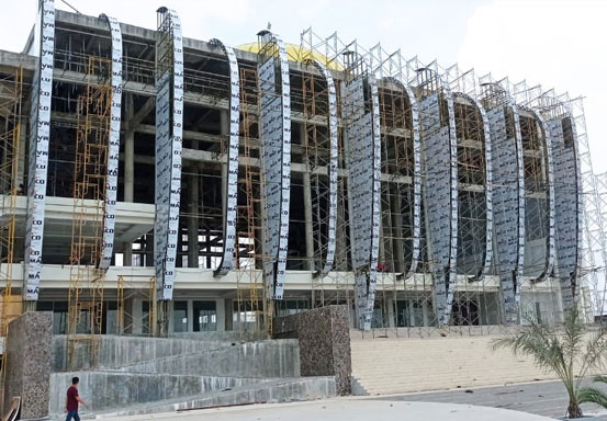 Pembangunan Masjid Islamic Center di Tenayan Raya Memasuki Tahap Akhir