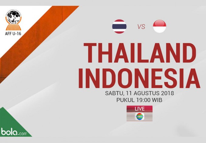Babak I: Timnas Indonesia Unggul 1 - 0 Atas Thailand di Final Piala AFF U-16