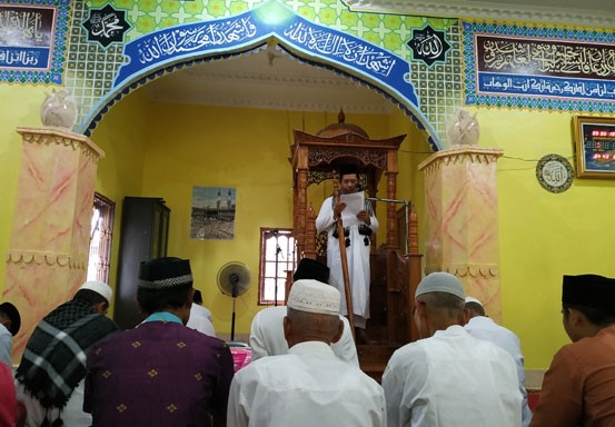 Idul Adha, Jemaah Padati Masjid Al Hadi Taqwa Teluk Latak Bengkalis