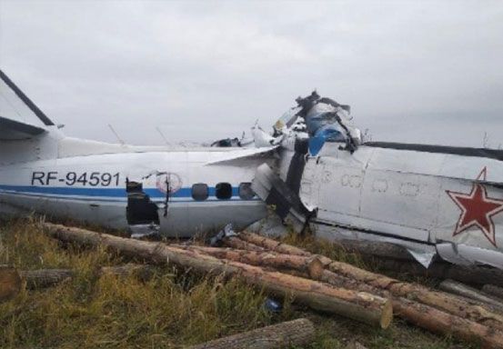 Pesawat Rusia Jatuh, 16 Orang Tewas 7 Lainnya Luka-Luka