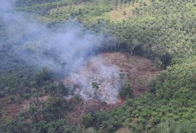 Karhutla di Dua Kabupaten, BPBD Riau Turunkan Heli Water Bombing