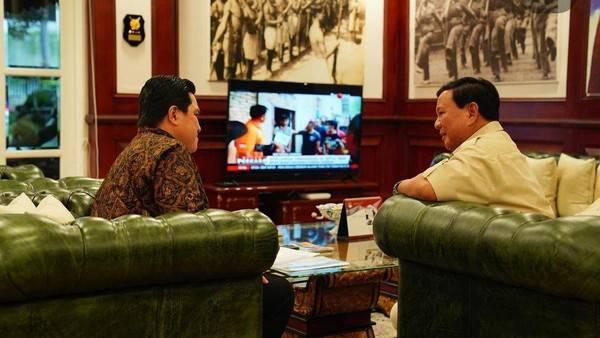 Prabowo dan Erick Thohir Bertemu Lagi, Bahas Apa?