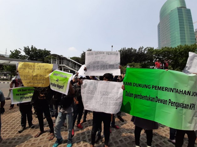 Ratusan Karyawan Palma Satu Gelar Demo di KPK