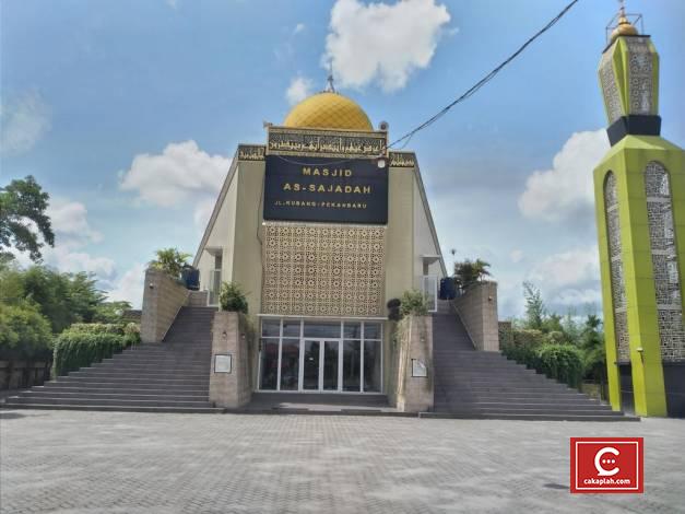 Unik, Masjid di Kubang Raya Pekanbaru Ini Berbentuk Sajadah