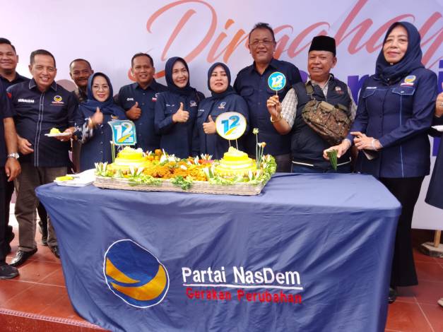 Rayakan HUT ke-12 Bersama Relawan, NasDem : Riau Target Pemenang Tiga Besar di Pemilu 2024