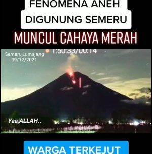 Video Kelebat Cahaya Merah di Gunung Semeru Viral, Ini Penjelasan PVMBG