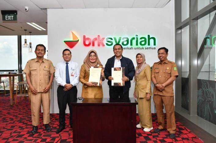 BRK Syariah Siap Akomodir Kebutuhan Transaksi Finansial Pelajar dan Civitas Akademi di SMA Negeri Plus Riau