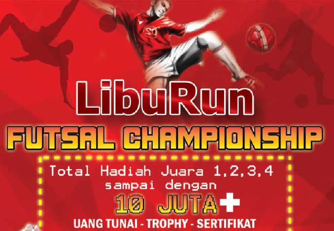 LibuRun Gelar Futsal Championship Akhir Pekan Ini