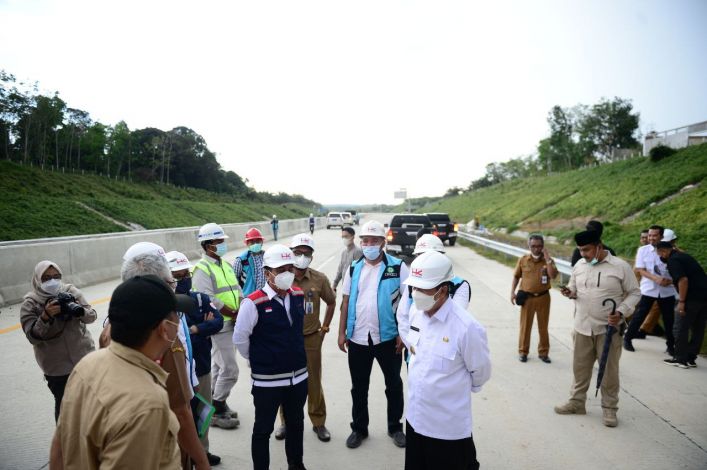 Jelang Dibuka H-5 Lebaran, Gubernur Riau Jajal Tol Pekanbaru - Bangkinang