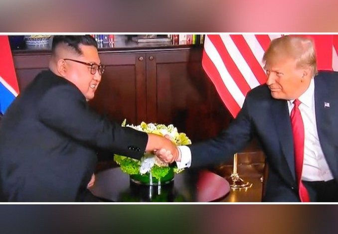 Inilah Pendamping Kim Jong Un dan Trump Saat Bertemu