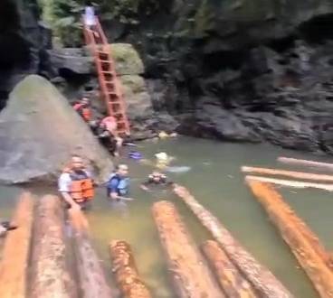 Lagi Mandi-mandi, Pengunjung Wisata Gulamo Kampar malah Terganggu Kayu Illegal Logging
