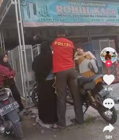 Viral Video Diduga Oknum Polisi Maki-maki Wanita di Rohul
