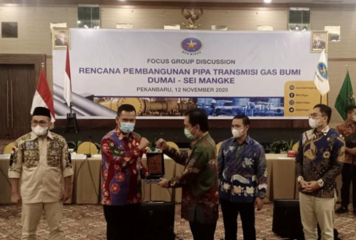 Pemprov Riau Harap Pembangunan Pipa Transmisi Gas Bumi Dumai-Sei Mangke Serap Tenaga Lokal
