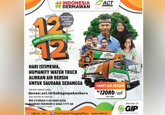 ACT Riau Ajak Sahabat Dermawan Berbagi di Hari Bahagia Nasional 12.12