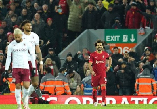 Salah Cetak Gol, Liverpool Tundukkan Aston Villa