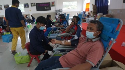 Sempat Vakum Karena Pandemi, KDD Riau Kompleks Berhasil Kumpulkan 442 Kantong Darah