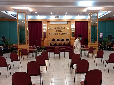 10 Tokoh Riau Besok Jalani Vaksinasi di Aula RSUD Arifin Achmad Pekanbaru