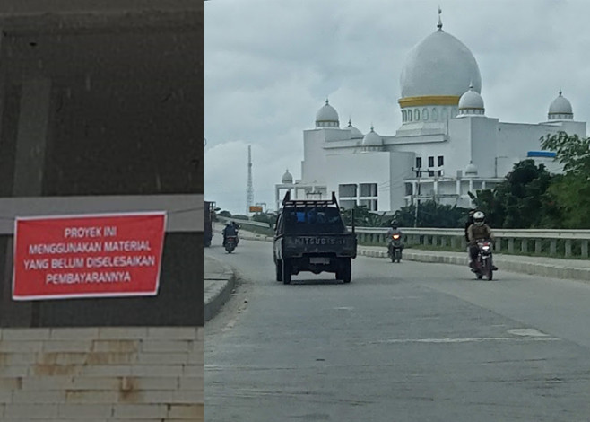 Pemprov Minta Kontraktor Bayarkan Biaya Material Masjid Raya Riau di Palas