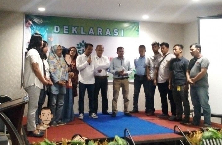 Poros Hijau Indonesia Riau Deklarasi Dukungan Capres Jokowi-Maruf