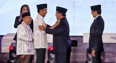 Malam Ini, TKD Jokowi dan BPP Prabowo Riau Gelar Nobar Debat Capres