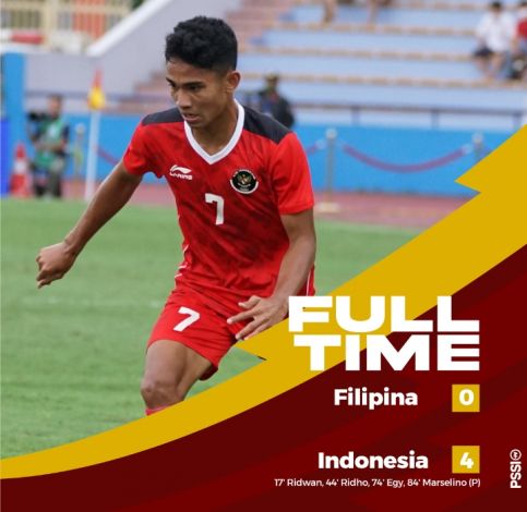 Timnas Indonesia Bantai Filipina 4-0 di SEA Games