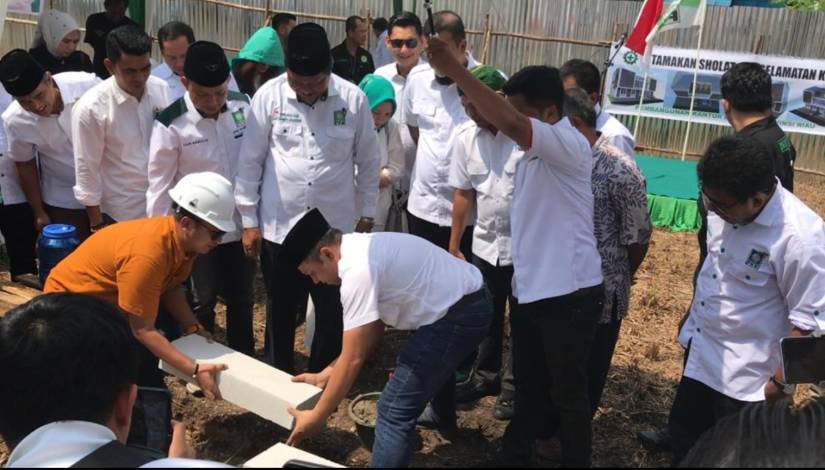 Sebelum Daftar ke KPU, PKB Riau Gelar Doa dan Peletakan Batu Pertama Pembangunan Kantor Baru