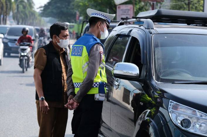Bapenda Riau Gelar Operasi Penertiban Pajak Kendaraan Bermotor di Pelalawan