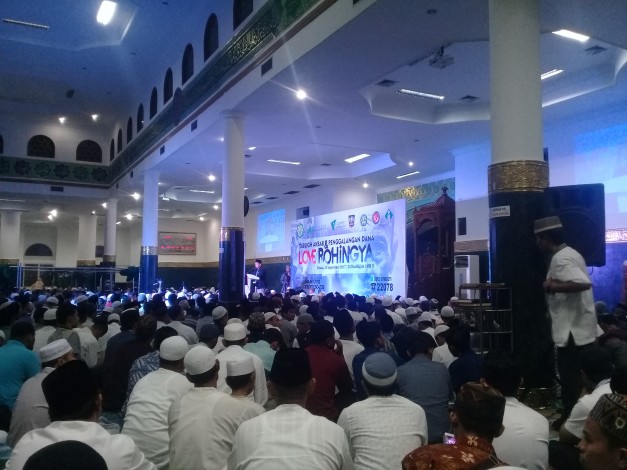 Tabligh Akbar di Masjid Annur Pekanbaru Berhasil Kumpulkan Rp200 Juta Untuk Muslim Rohingya