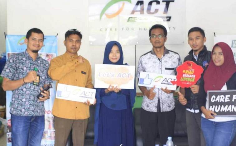 Kerjasama dengan ACT Riau, PBS Kumpulkan Donasi Rp70 Juta dalam Seminggu