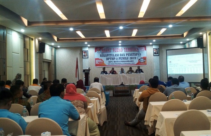Penetapan DPTHP KPU Kota Pekanbaru Ditunda