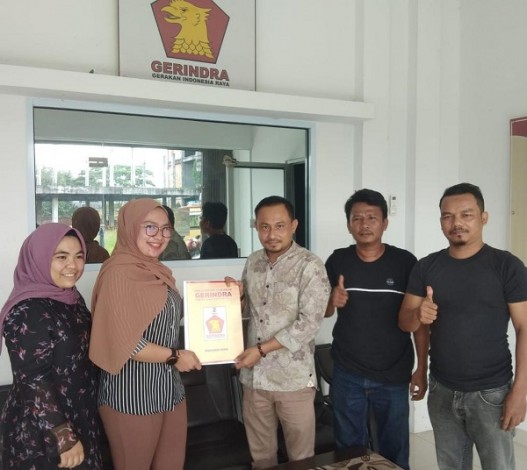 Murnis Mansyur Daftar Penjaringan Calon Bupati Rohul di Gerindra Riau